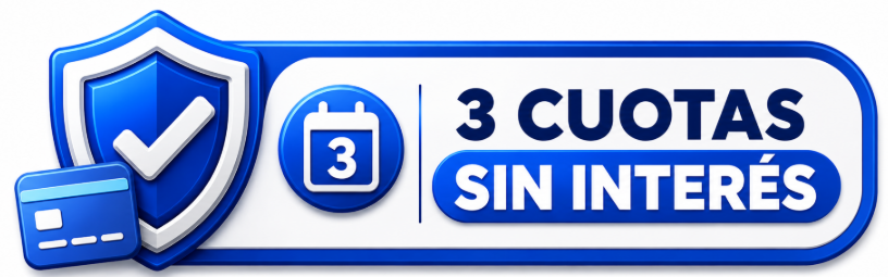 3 cuotas sin inter&eacute;s